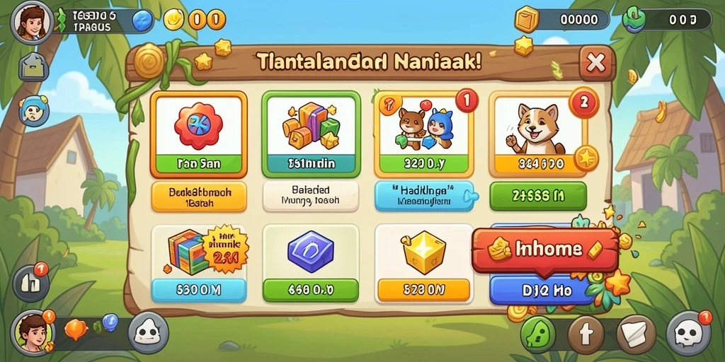 Tampilan menu utama GACOR777 yang menarik.