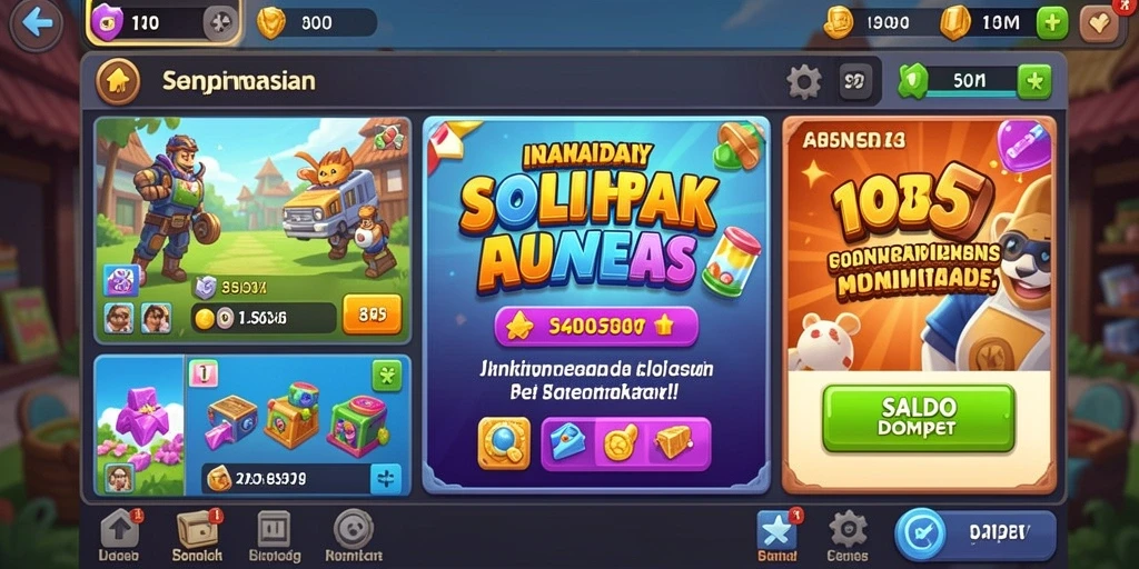 Tampilan awal game PUTARMEGA yang menarik dan penuh warna.